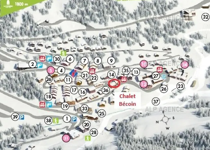 Chalet Le Becoin - Mitoyen 10/12 Pers - 100m Des Pistes Sauna - Wifi - Plagne 1800 - Ctbec Mae-6654 *